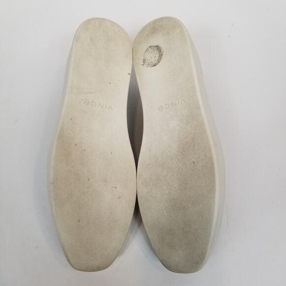 Vince Saxon Women's Stretch Leather Platform Sneaker Black White Casual Size 8 - Picture 8 of 9